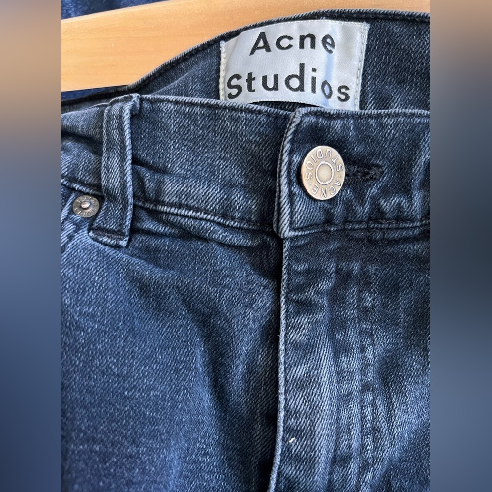 Acne Studio Men’s Ace Blue/Black Skinny Jeans (Size 32/32) - Picture 7 of 12